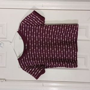 Attitude NOT Included Maroon/Burgundy Blouse